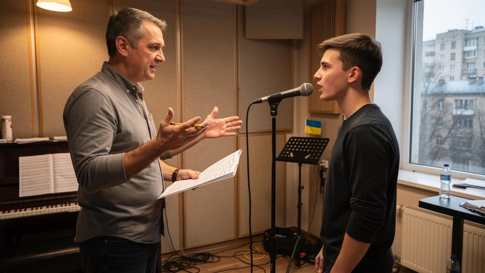 Teacher coaching a student with a performance practice focus